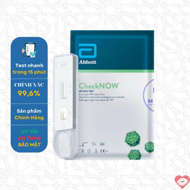 Bán Bộ que kit test CheckNow Abbott Hoa Kỳ xét nghiệm HIV chính xác tại nhà giá rẻ 