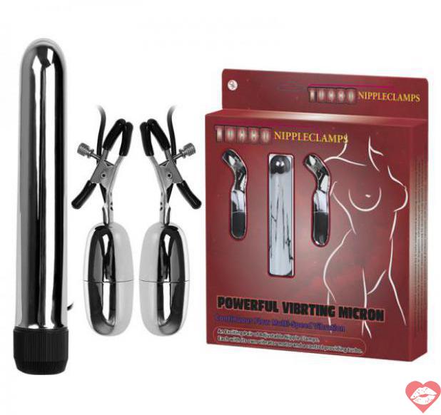 Shop bán Bộ Thanh Rung Điểm G Kèm Kẹp Vú Trứng Rung Tình Yêu Turbo Nippleclamps giá sỉ 