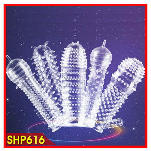 Bao cao su đôn dên có gai làm to và dài dương vật - SHP616